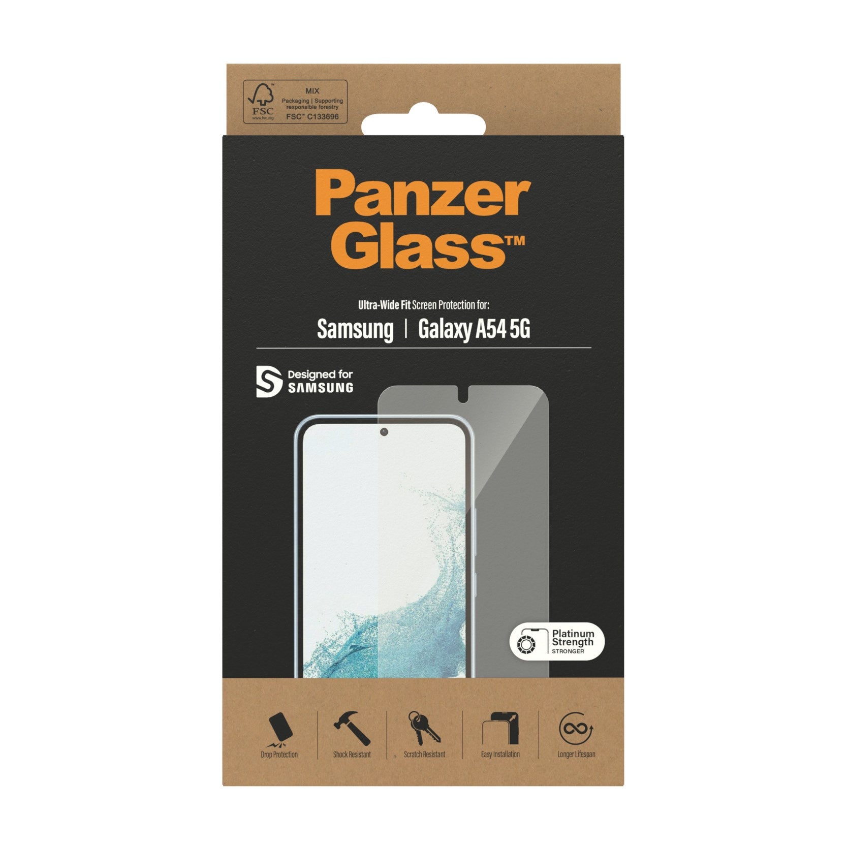 PanzerGlass® Screen Protector Samsung Galaxy A54 5G | Ultra-Wide Fit